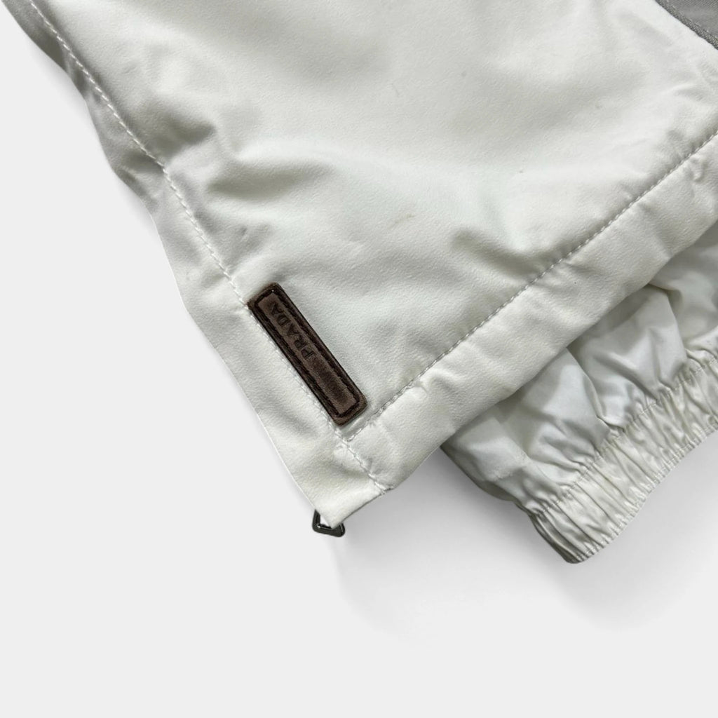 Prada 2000s White Ski Black Tab Pants