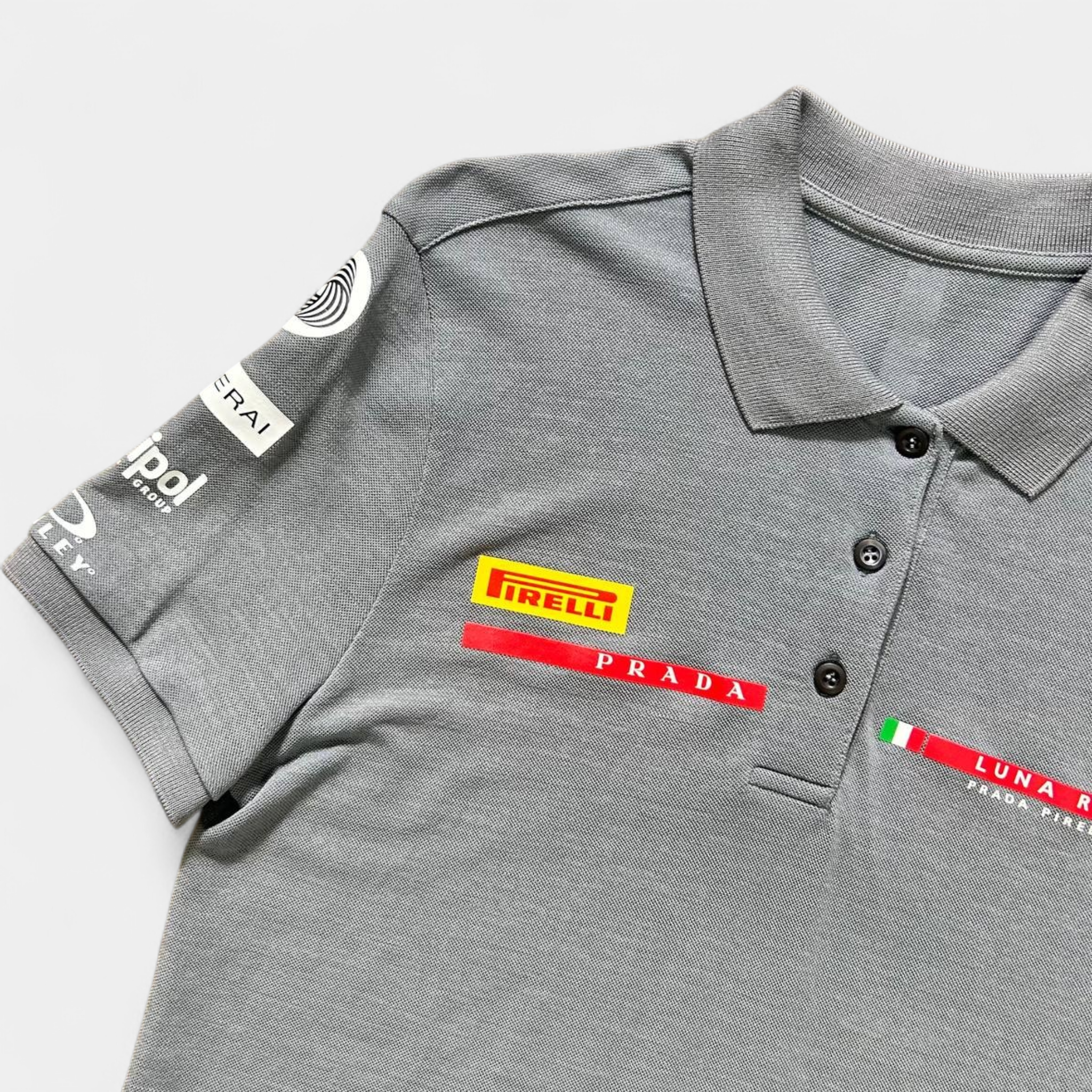 Prada Luna Rosa Grey Polo