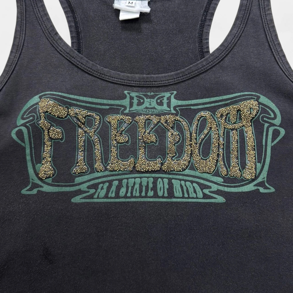Dolce & Gabbana 2000s Freedom Graphic Tank Top