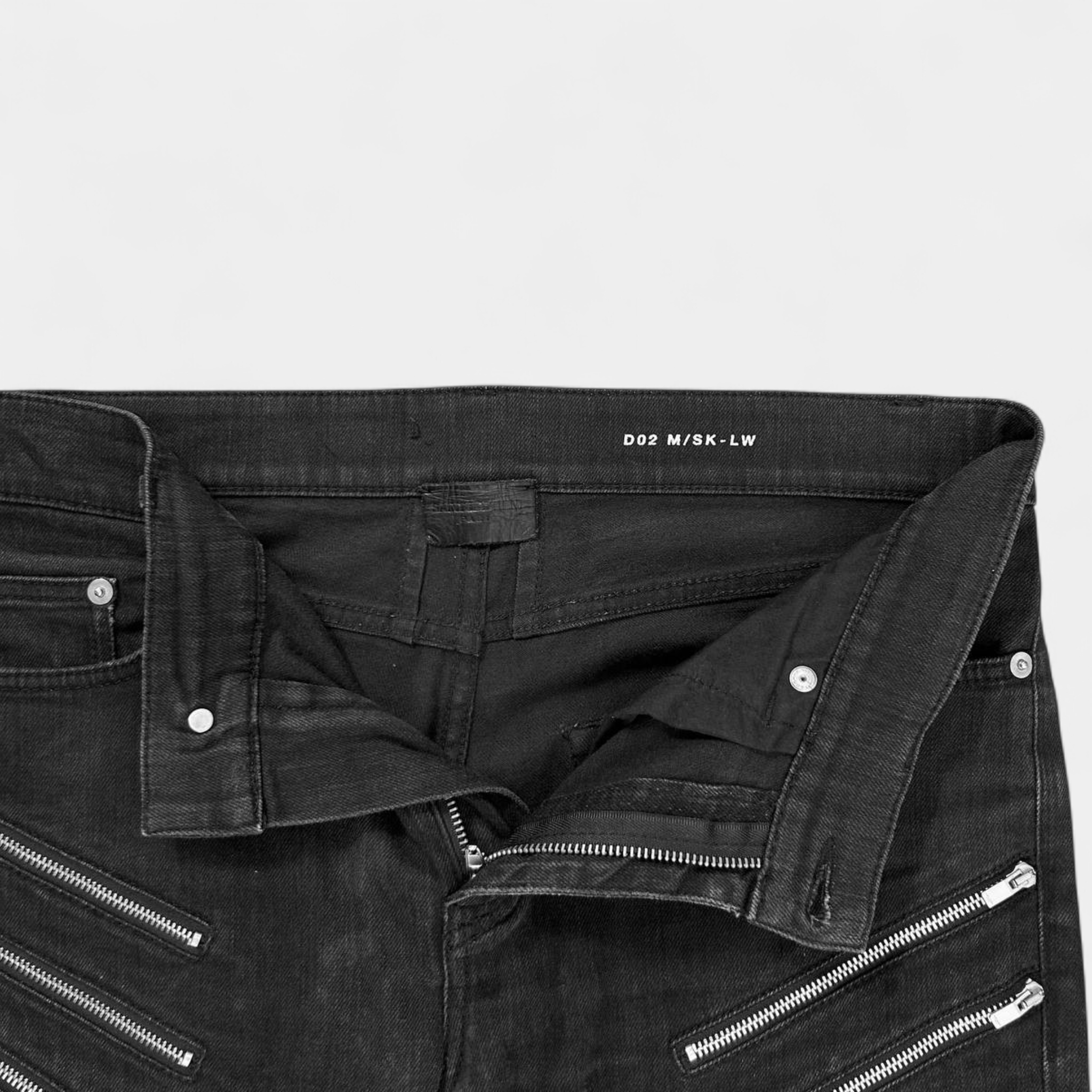 Saint Laurent 2015 Five-Zipper Skinny Pants