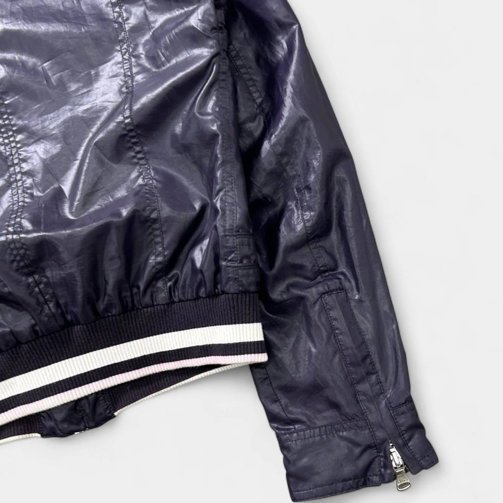 Dolce & Gabbana Light Nylon Purple Bomber Jacket