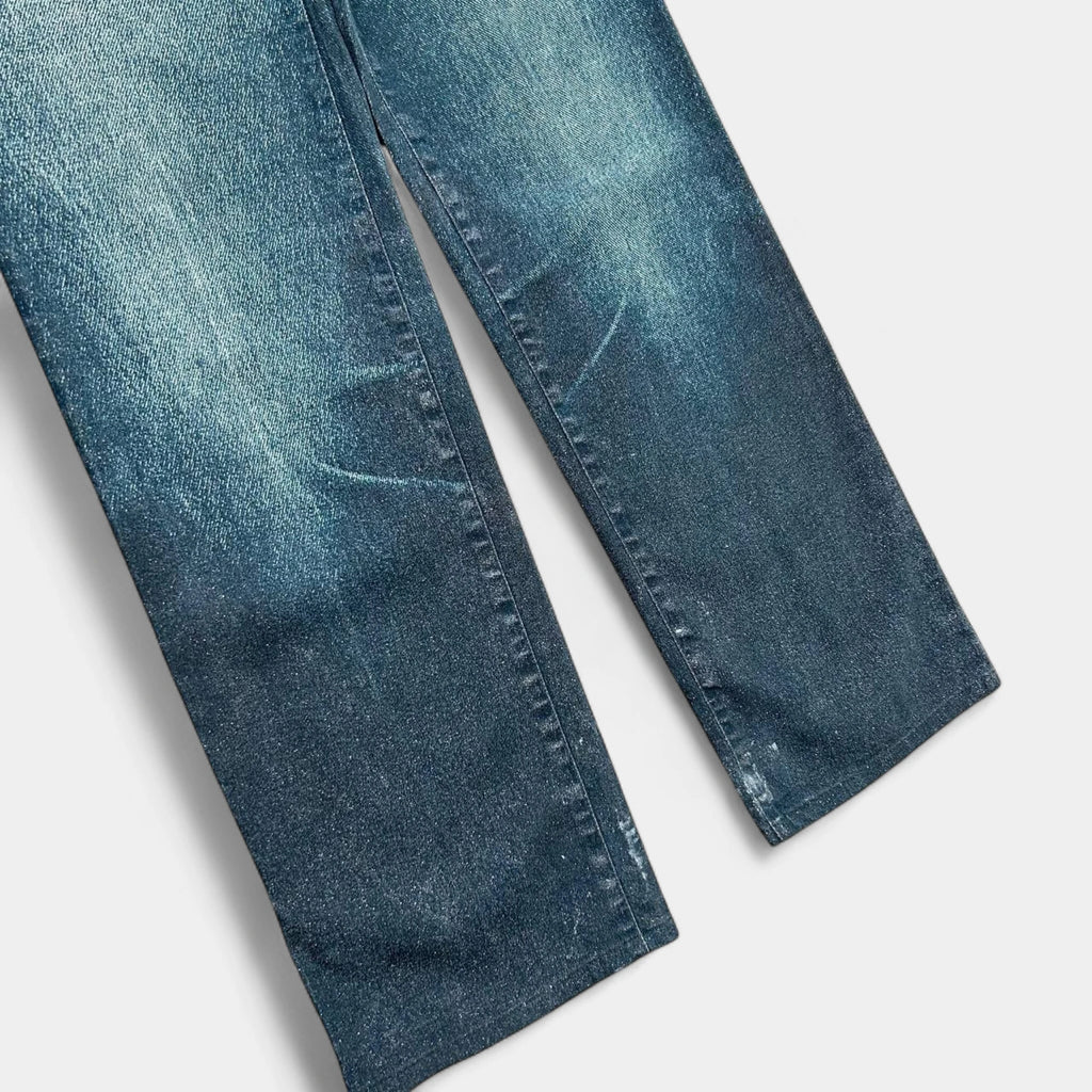 Just Cavalli 2000s Denim Effect Teal Pants