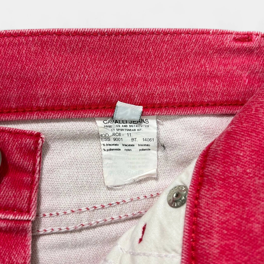 Cavalli Jeans Pink Denim Effect Pants