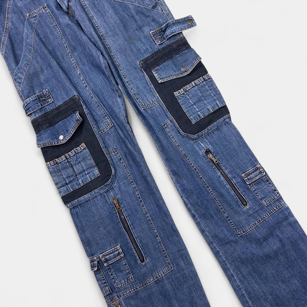 Dolce & Gabbana Cargo Blue Denim Pants
