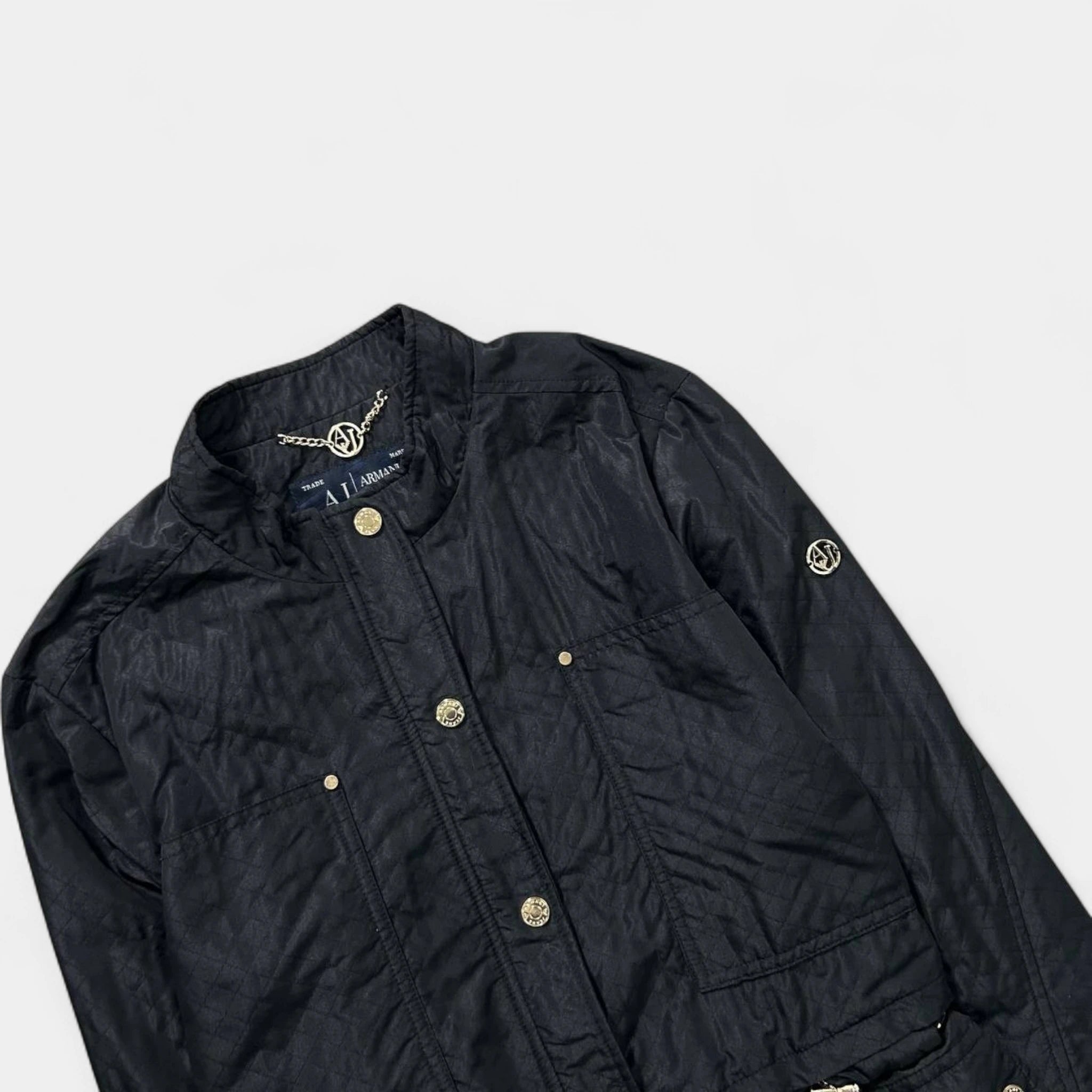 Armani Jeans Black Nylon Light Jacket