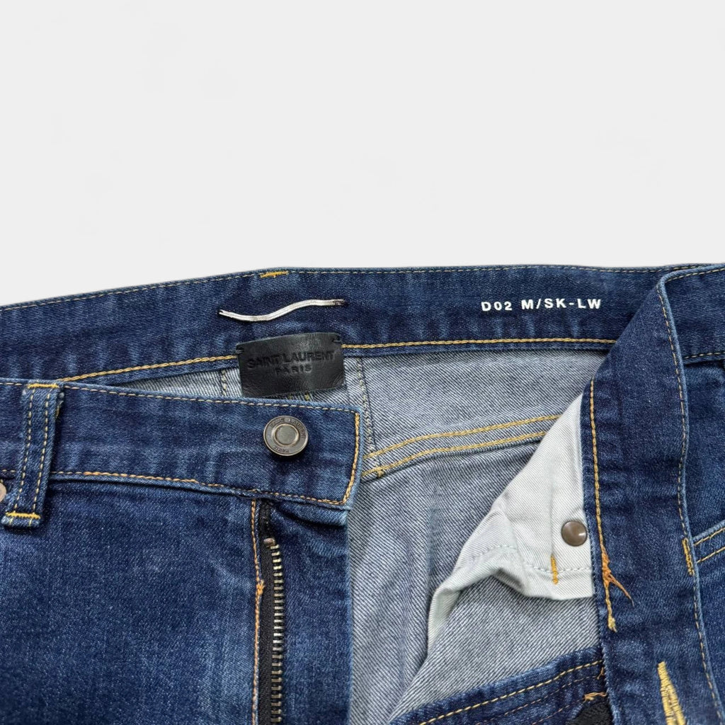 Saint Laurent 2013 Blue Denim Skinny Jeans