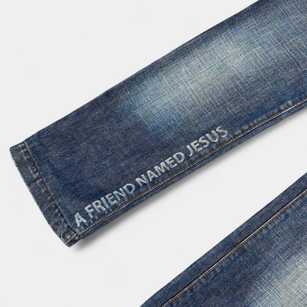 Dsquared2 FW2005 "I Love Jesus" Patchwork Denim