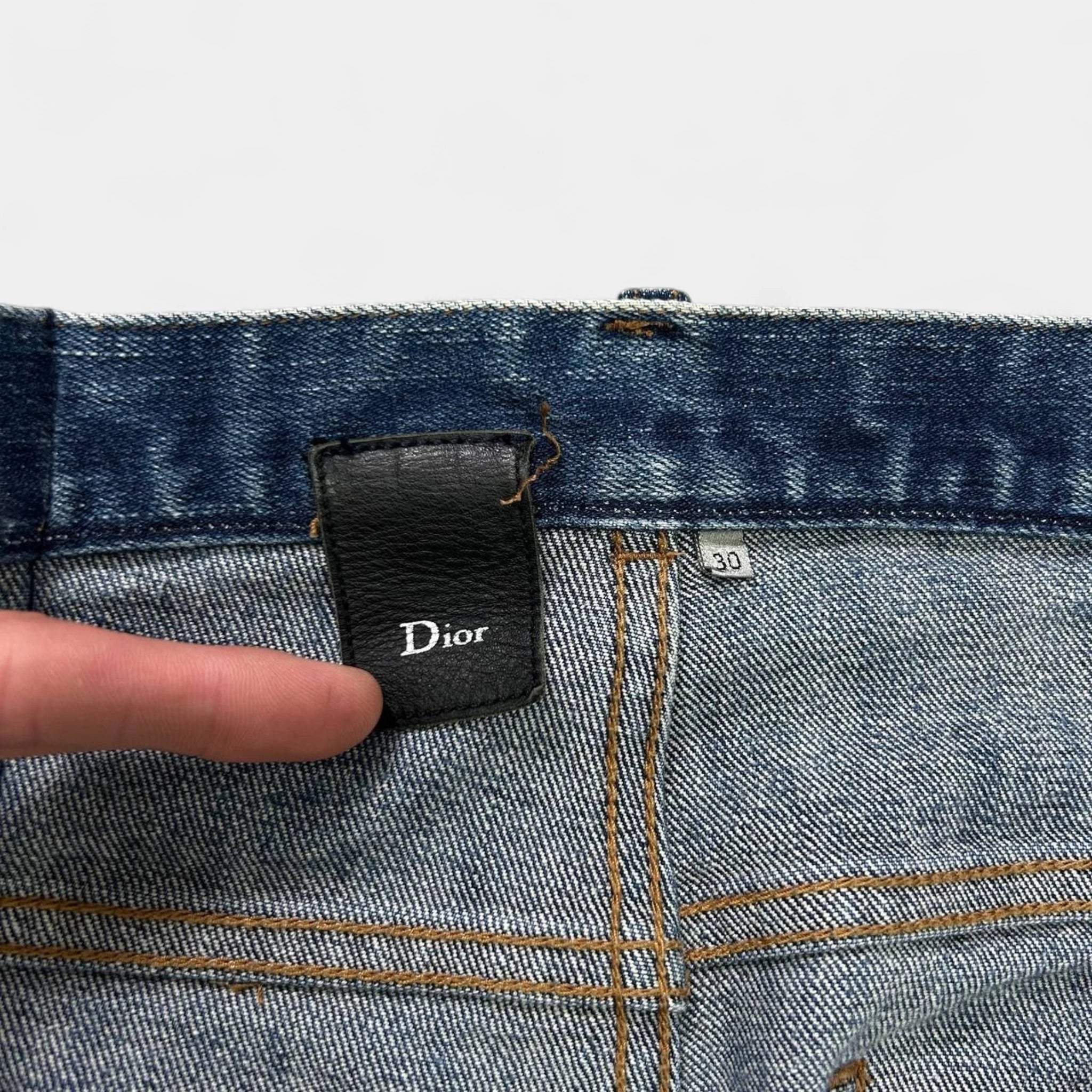Dior Homme by Hedi Slimane Blue Washed Skinny Jeans