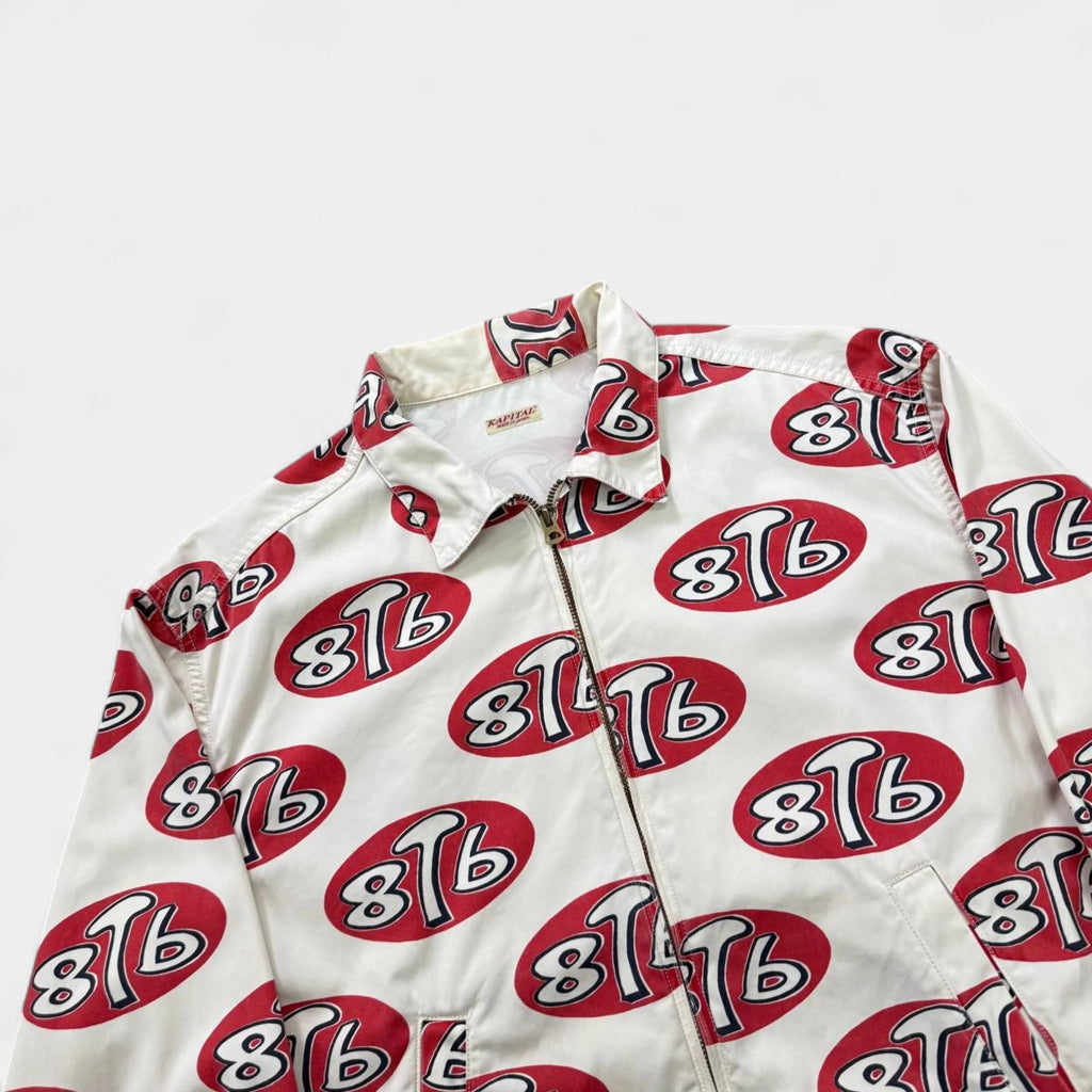 Kapital '8T6' Print Logo Trucker Zip Jacket