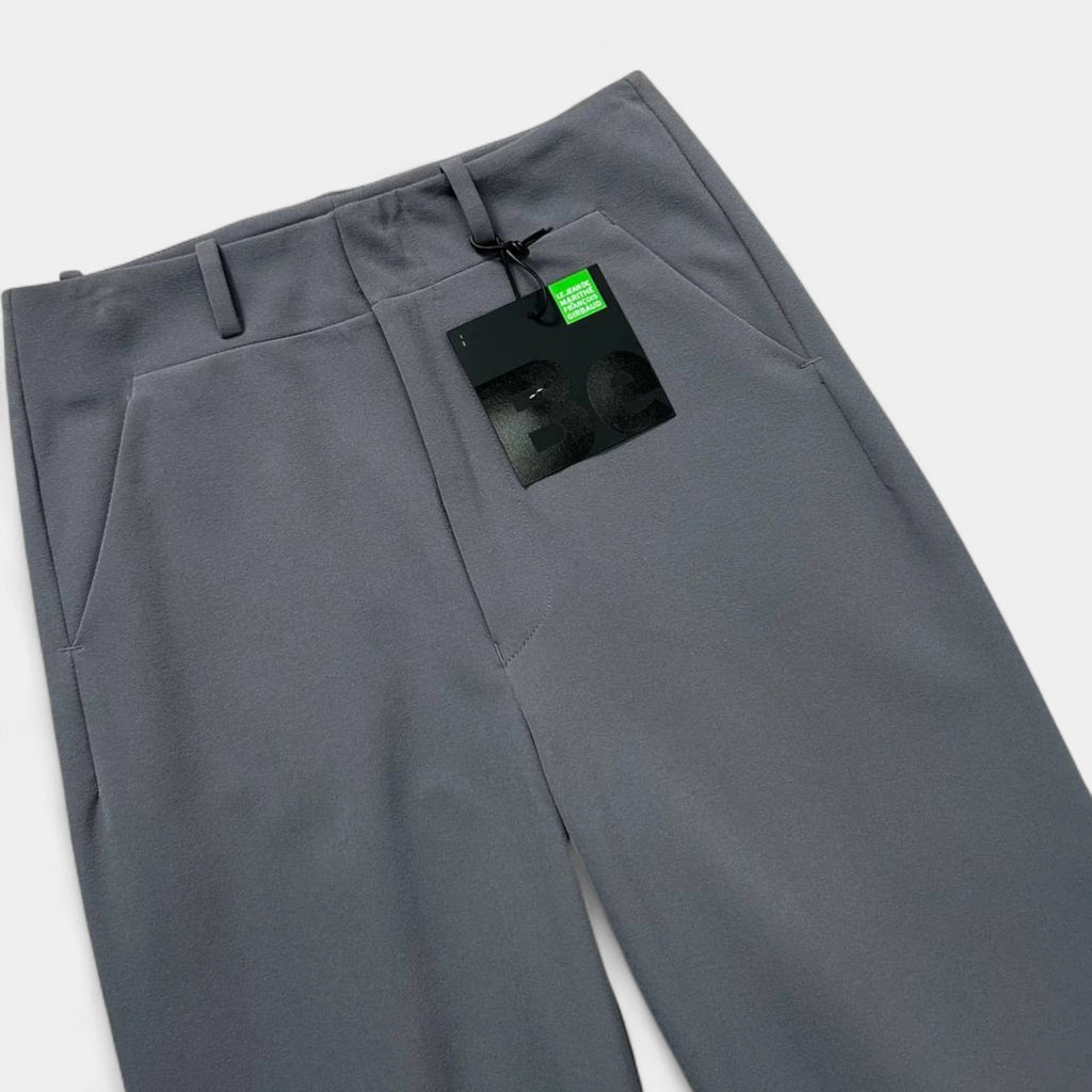 Marithé + François Girbaud Grey Nylon Straight Leg Pants