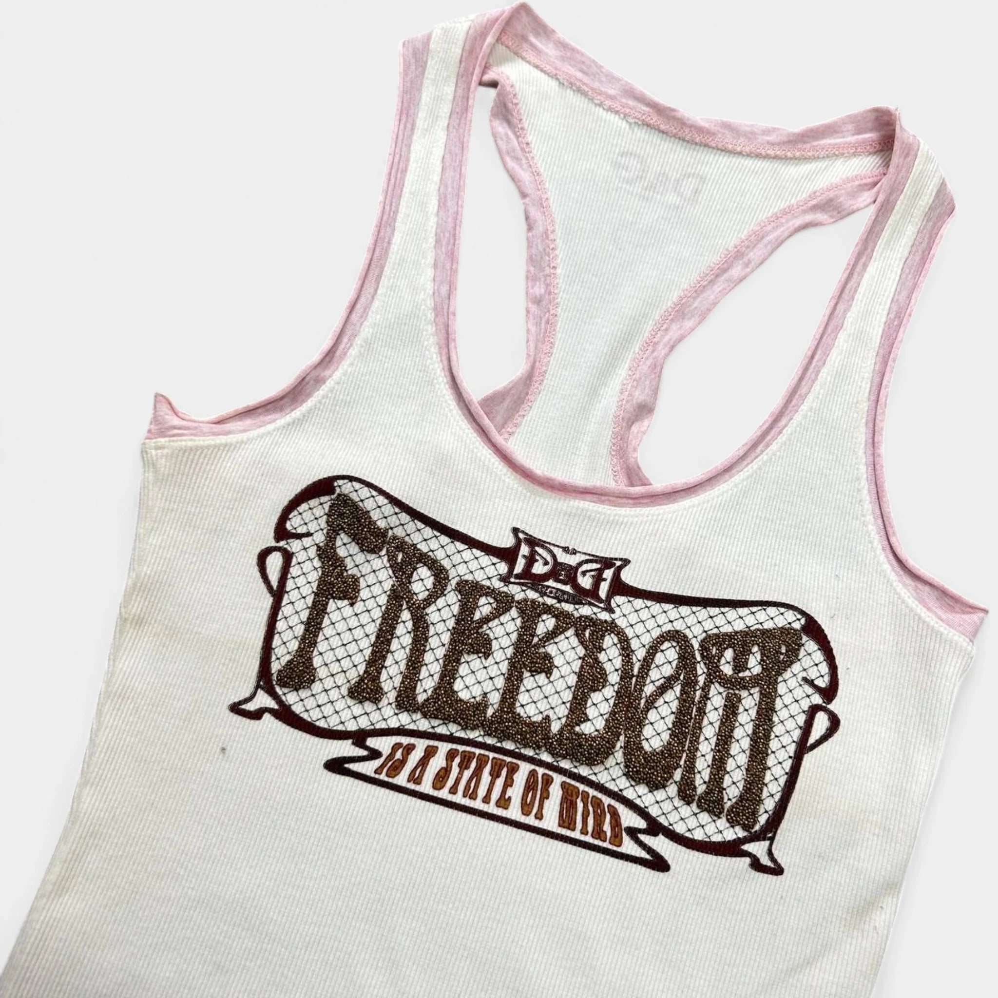 D&G Dolce & Gabbana "Freedom" Ribbed Tank Top