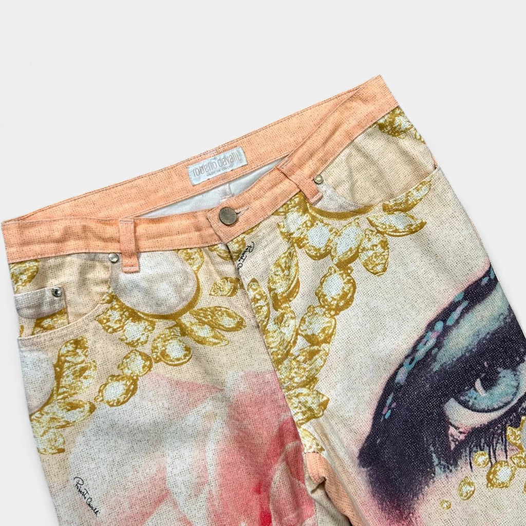 Roberto Cavalli 2003 Eye Pattern Pants