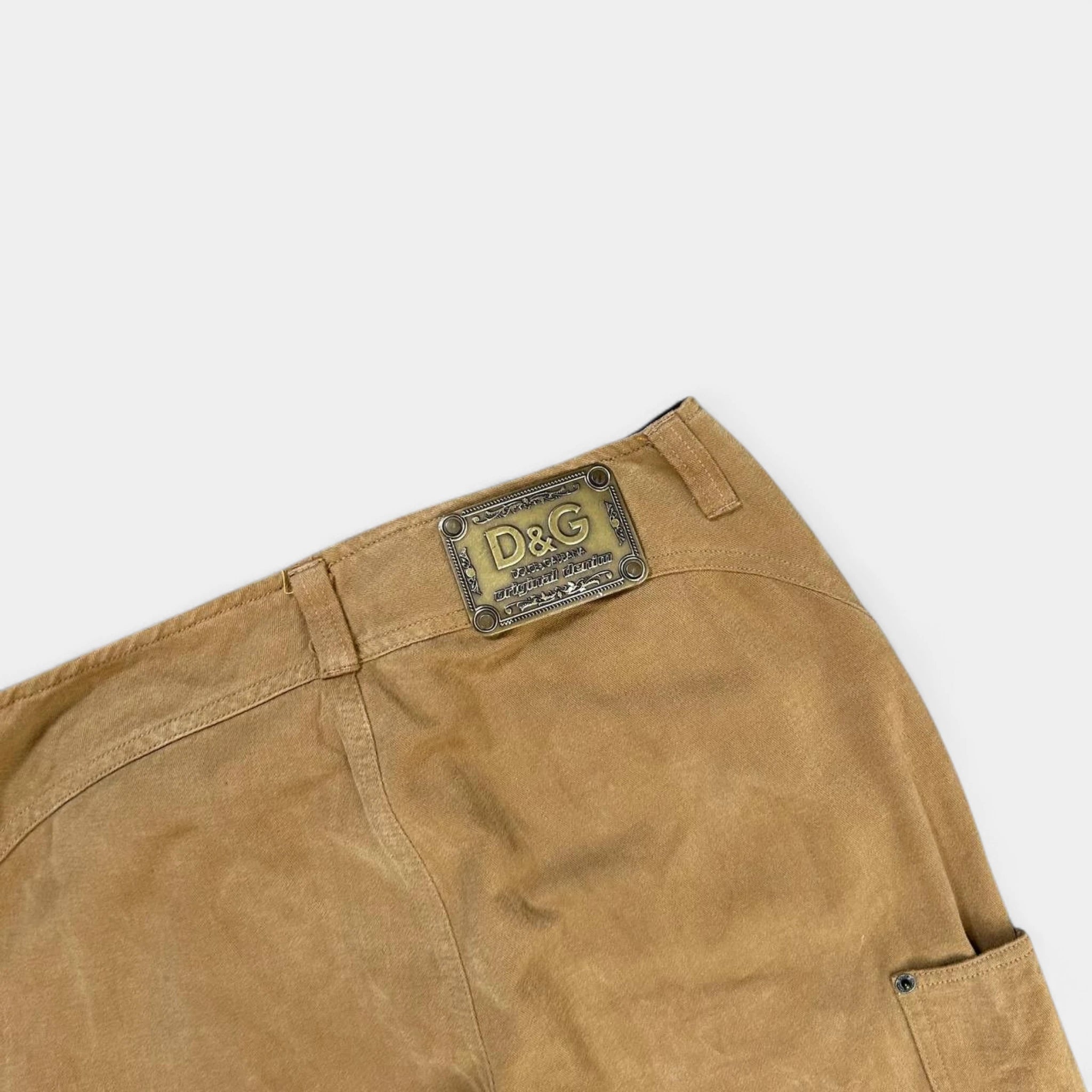 Dolce & Gabbana Beige Carpenter Pants
