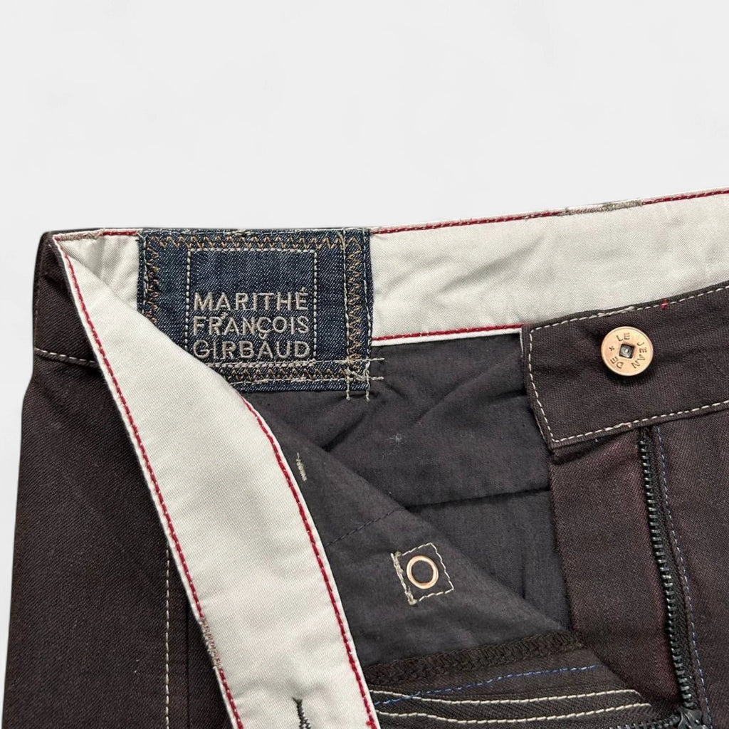 Marithé + François Girbaud Cargo Brown Skirt