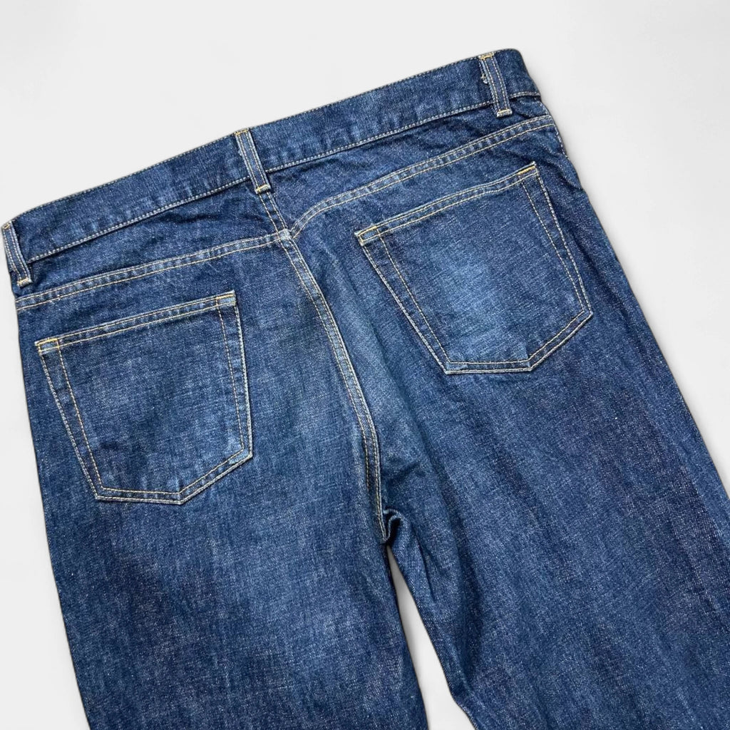 Helmut Lang 1999 Classic Raw Denim Blue Jeans