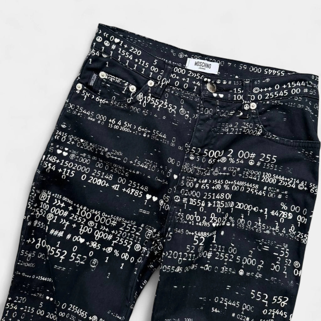 Moschino Numbers Print Skinny Pants