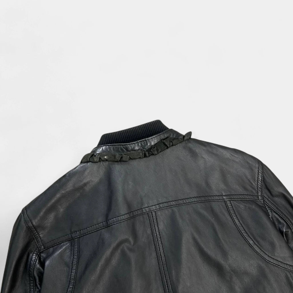 Dolce & Gabbana 2000's Leather Black Leather Jacket