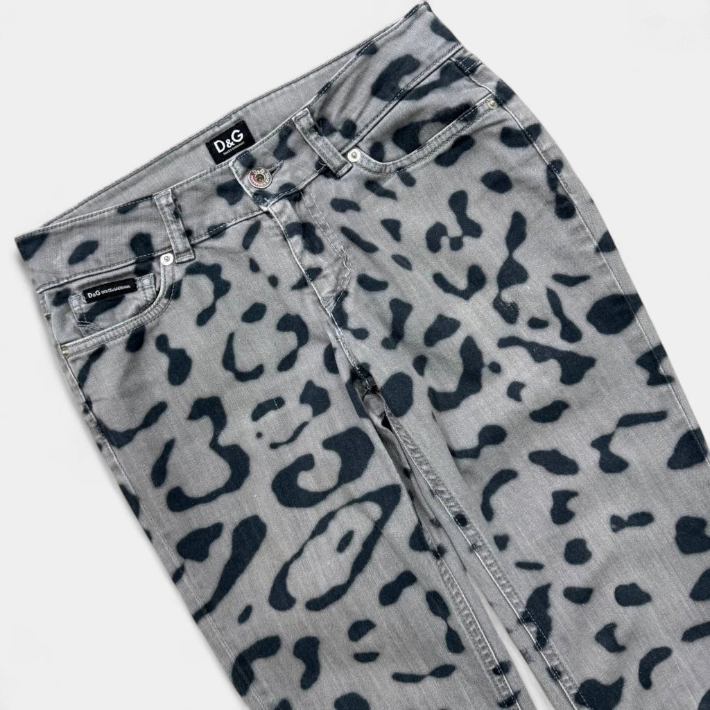 Dolce & Gabbana Skinny Leopard Print Jeans