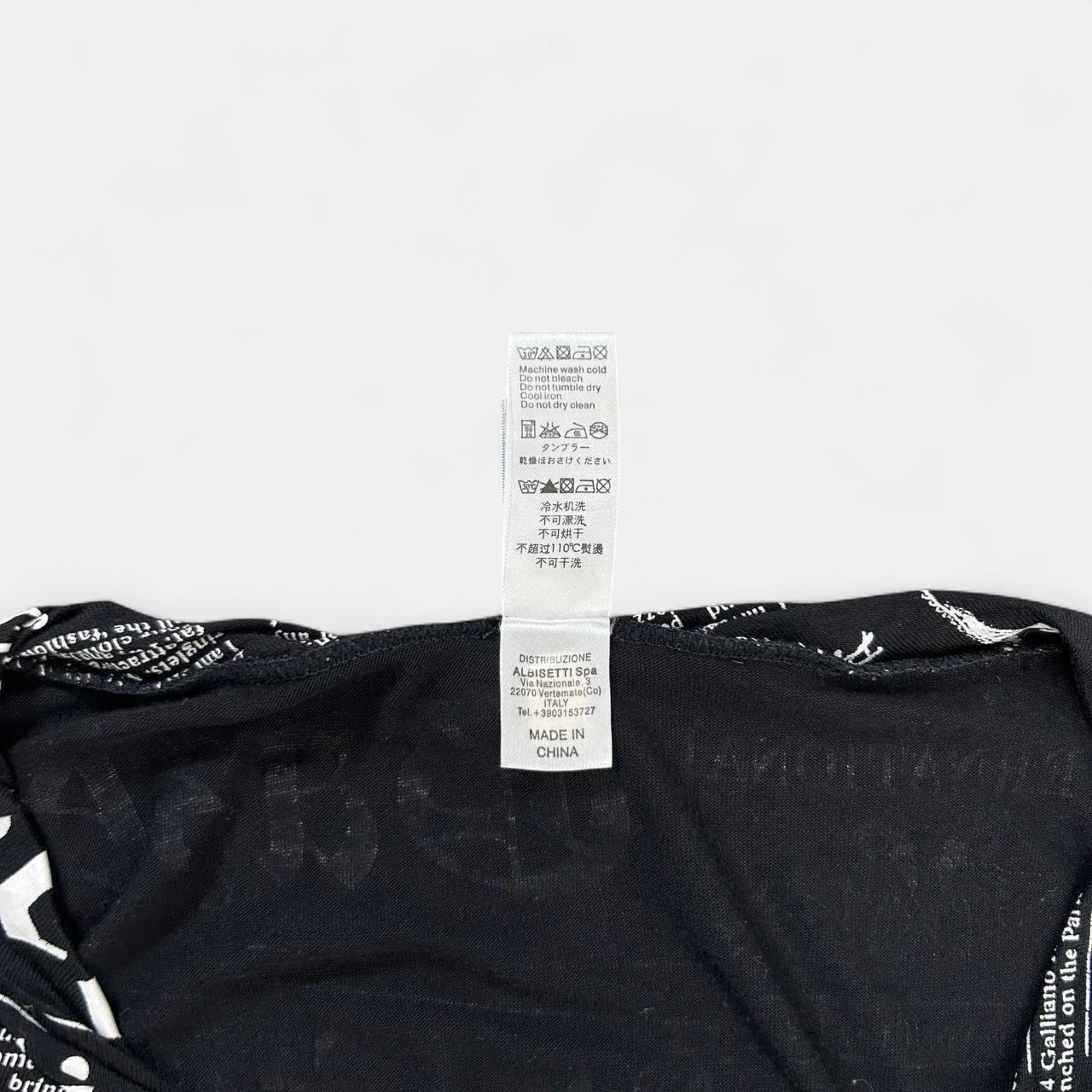 Galliano 2000's Newspaper T-Shirt