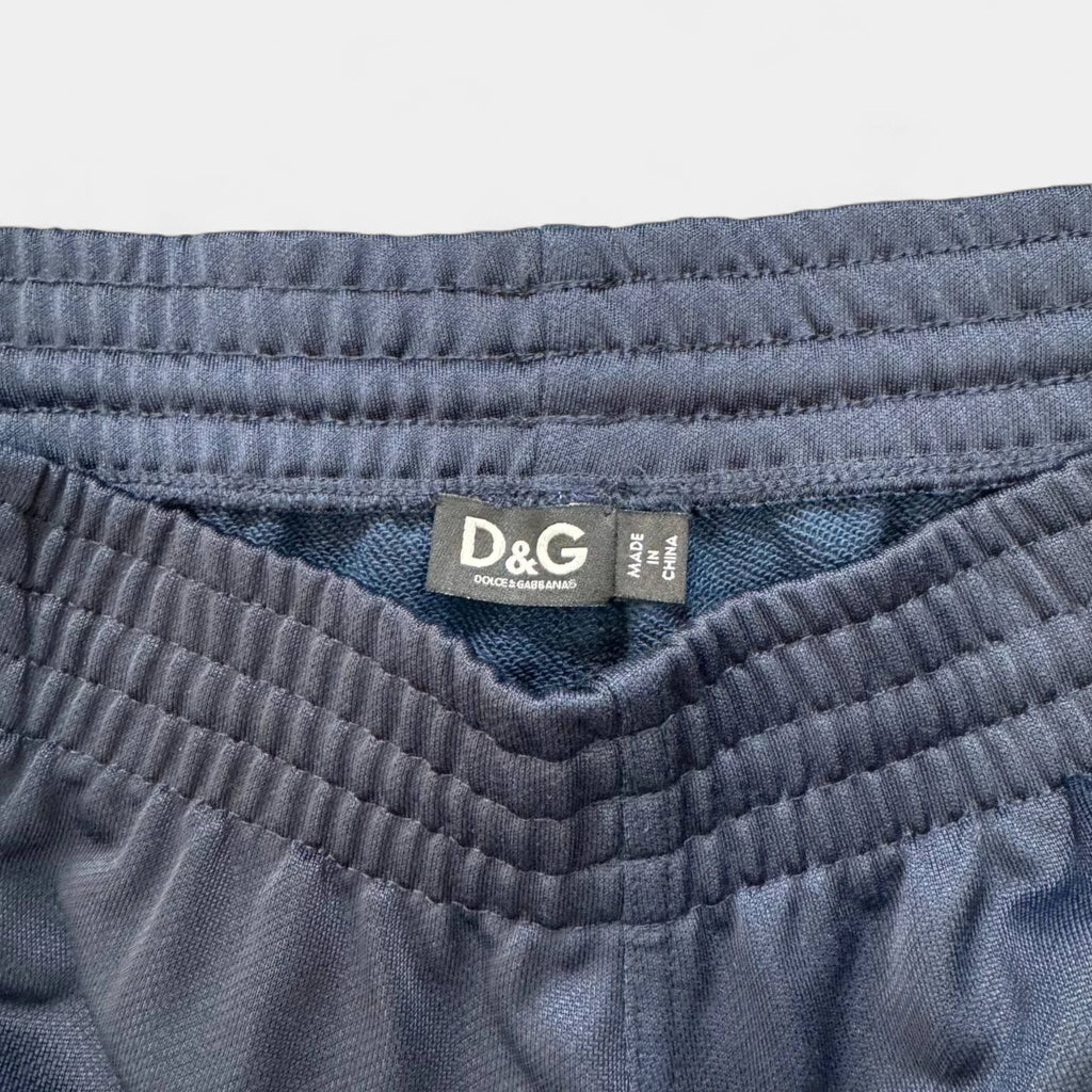Dolce & Gabbana Sport Navy & Yellow Mesh Panel Track Pants