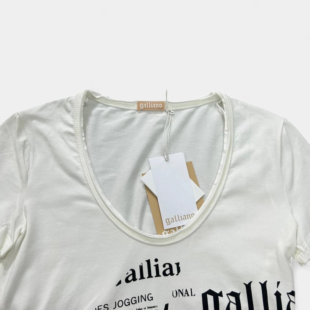 Galliano UK Newspaper T-Shirt