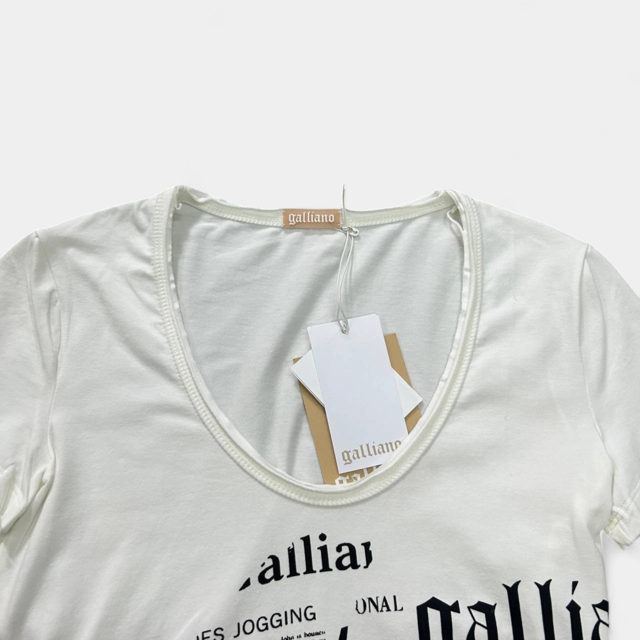 Galliano UK Newspaper T-Shirt