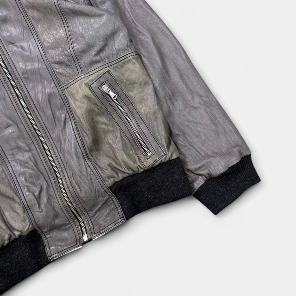 Dolce & Gabbana Reversible Patchwork Leather Checkered Jacket