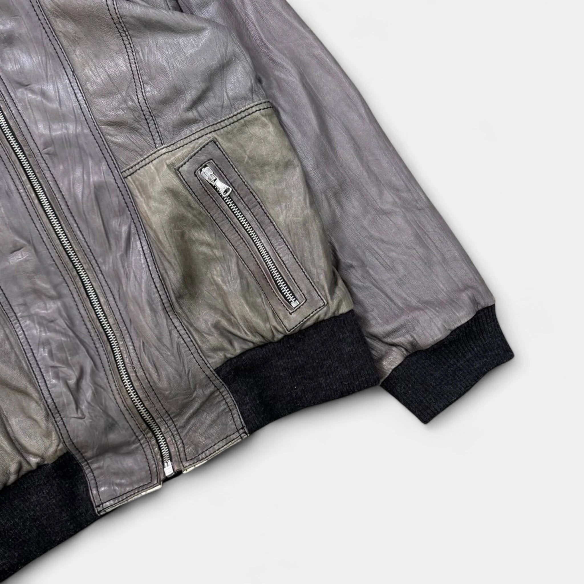 Dolce & Gabbana Reversible Patchwork Leather Checkered Jacket