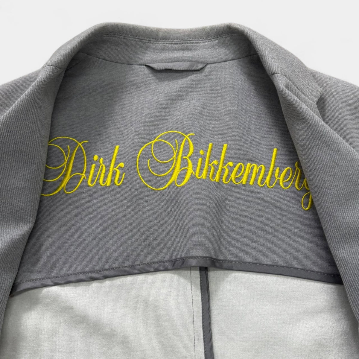 Dirk Bikkembergs Grey Jersey Cotton Unstructured Two-Button Blazer