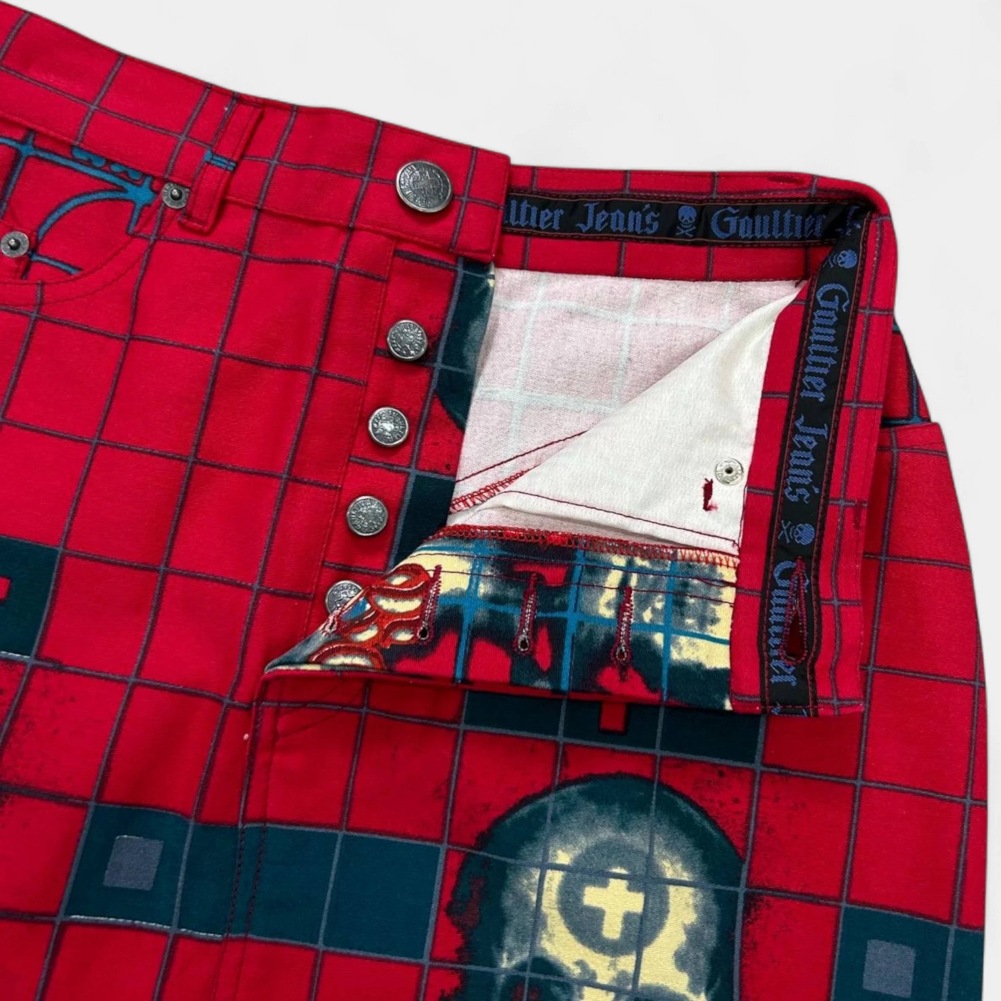 Jean Paul Gaultier 1996 "Cyberbaba" X-Ray Skeleton Skirt