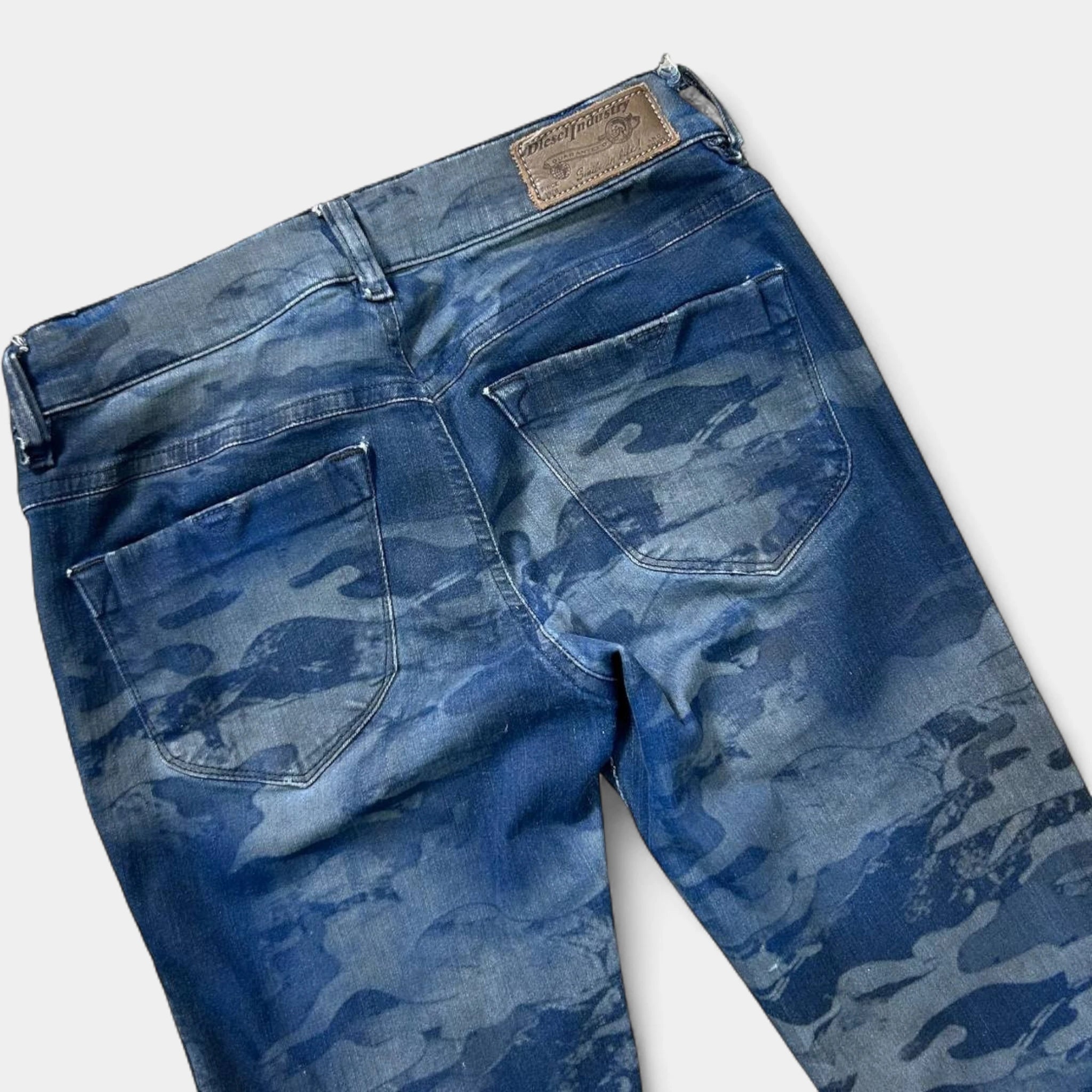 Diesel Skinny Blue Camouflage Jeans