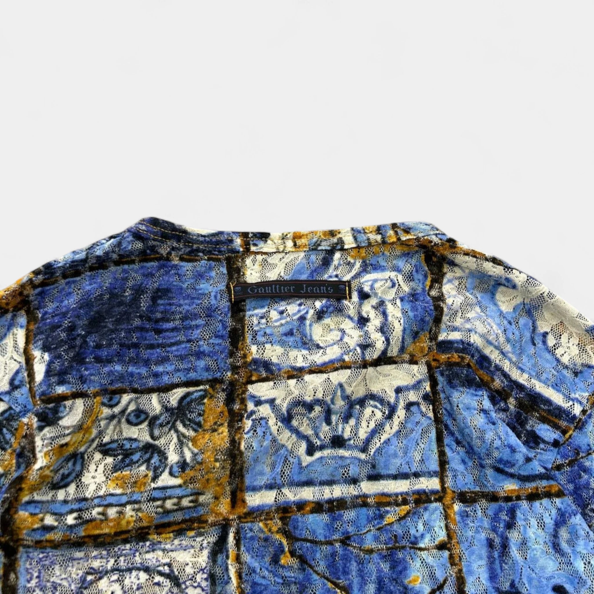 Jean Paul Gaultier 90's Floral Mesh Longsleeve