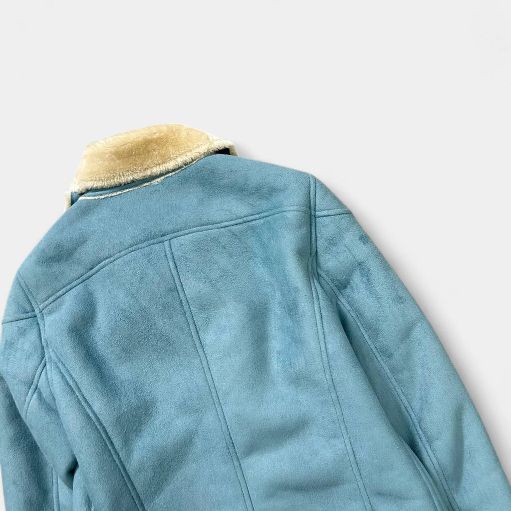 Armani Jeans Suede Baby Blue Jacket