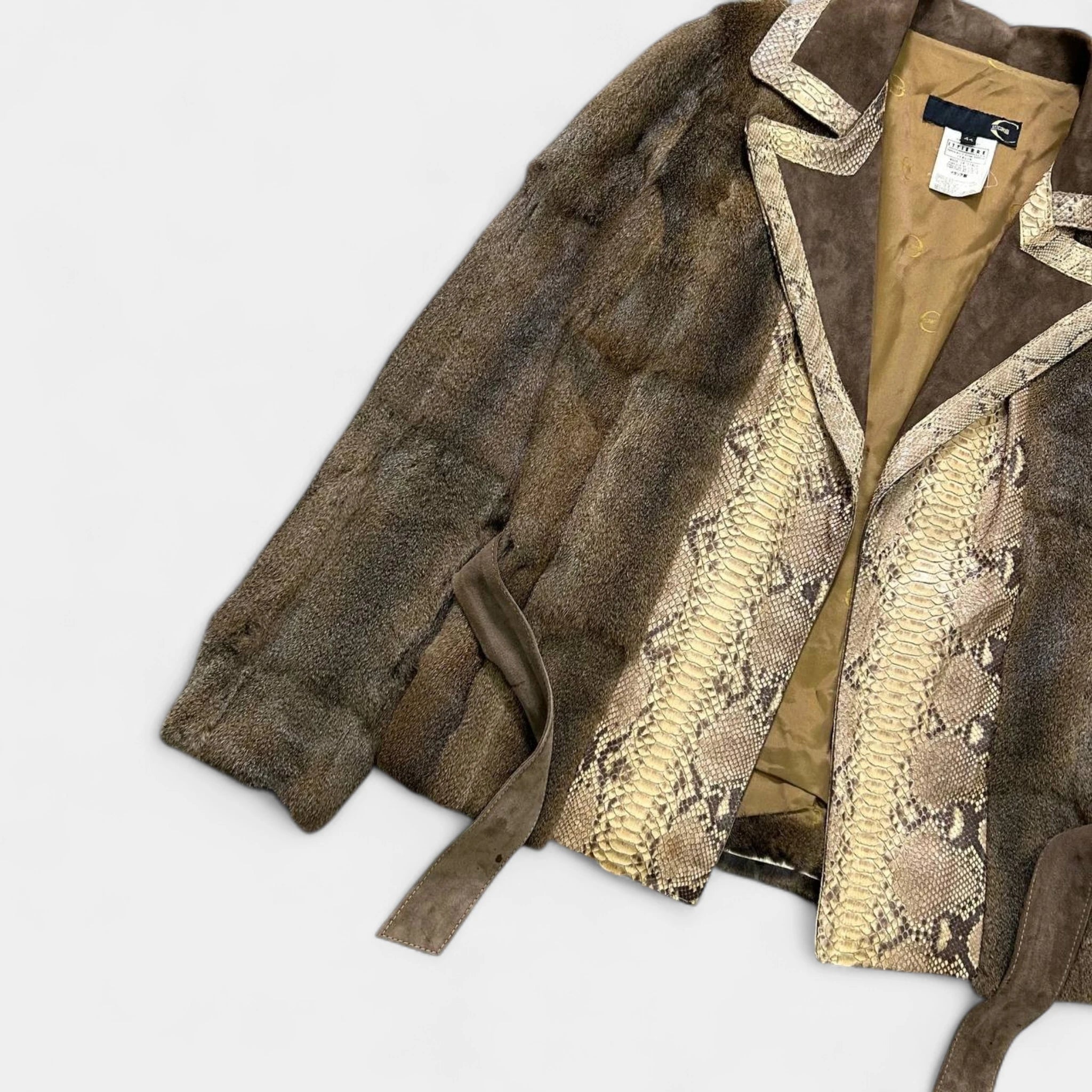 Just Cavalli 2000's Real Mink Fur and Python