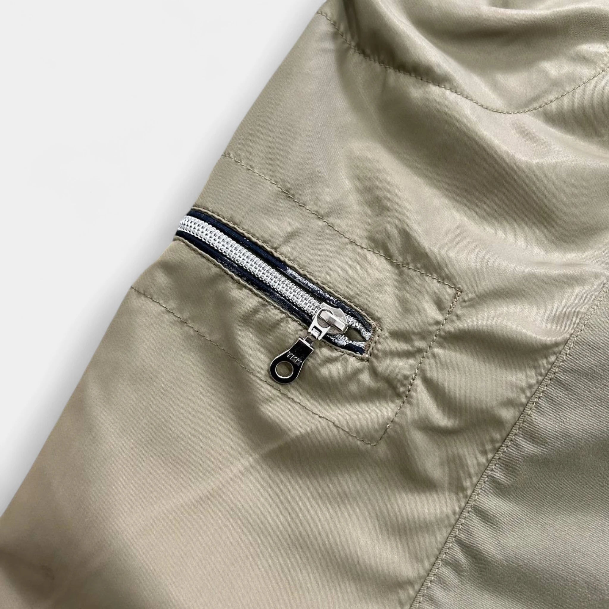 Marithé + François Girbaud 2000s Technical Nylon Cargo Pants Khaki Green