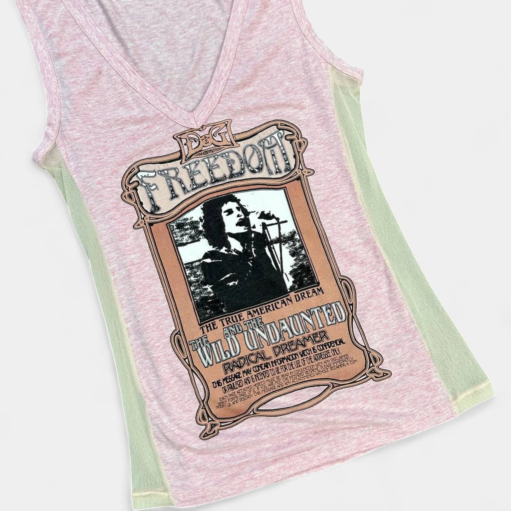 Dolce & Gabbana Graphic Pink Tank Top