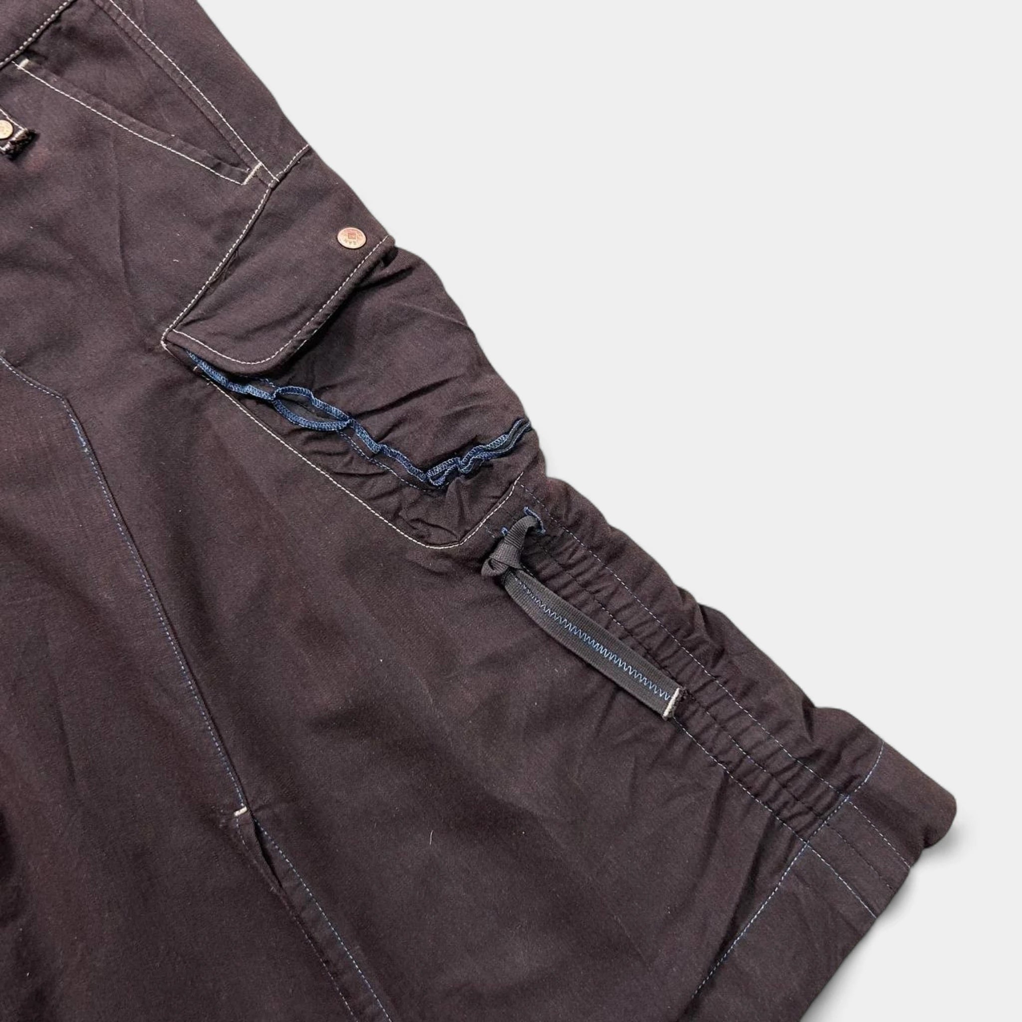 Marithé + François Girbaud Cargo Brown Skirt