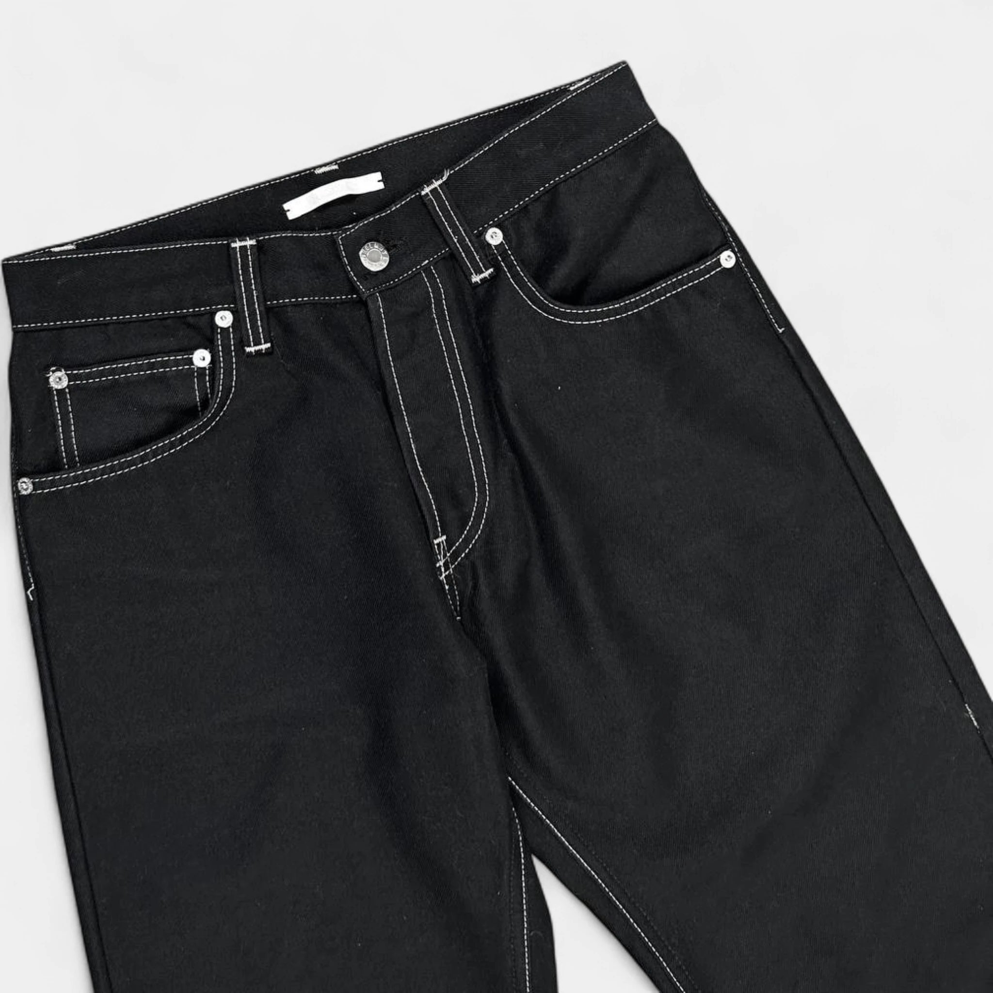 Helmut Lang 2010s Contrast Stitching Black Pants