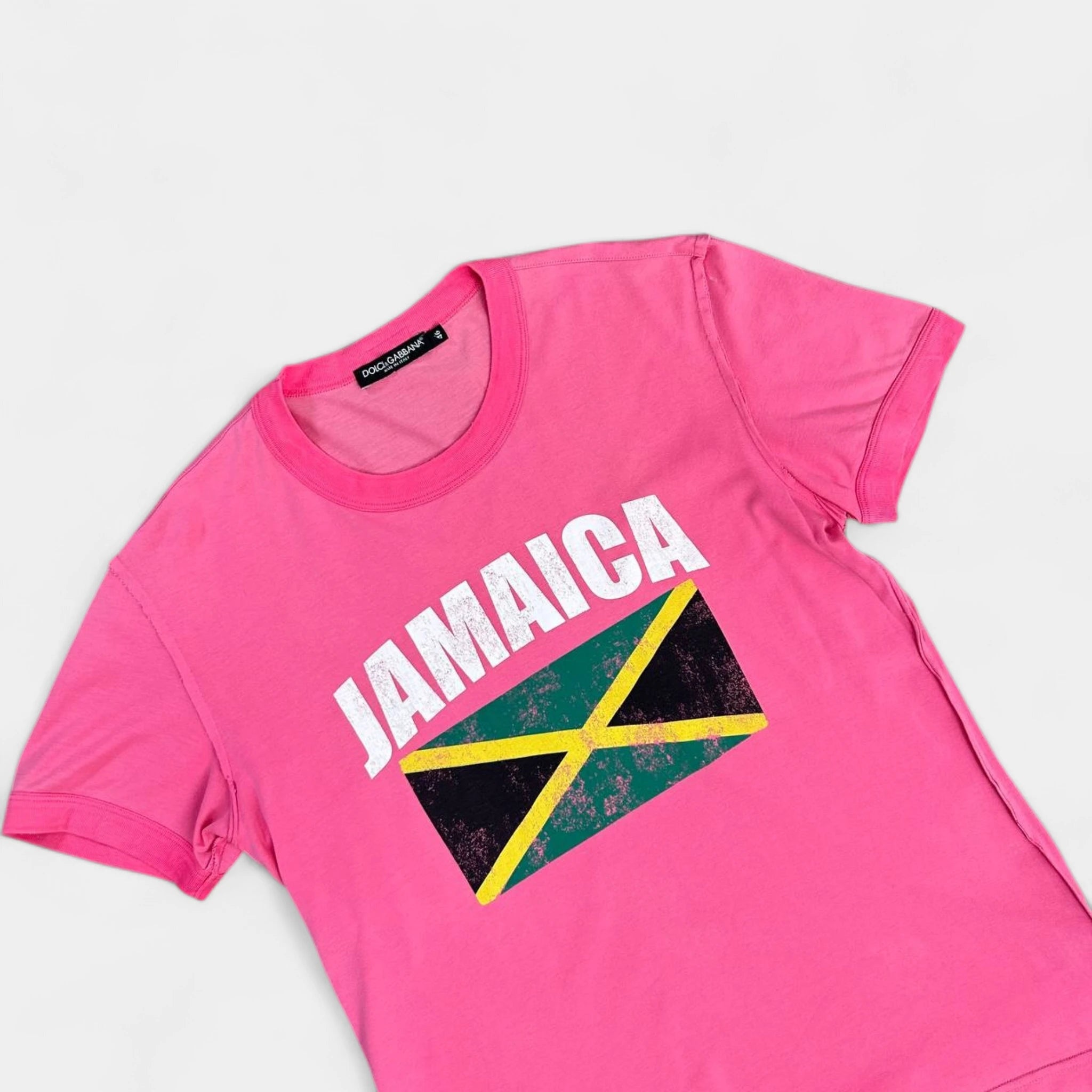 Dolce & Gabbana 2000's Jamaica Pink T-Shirt