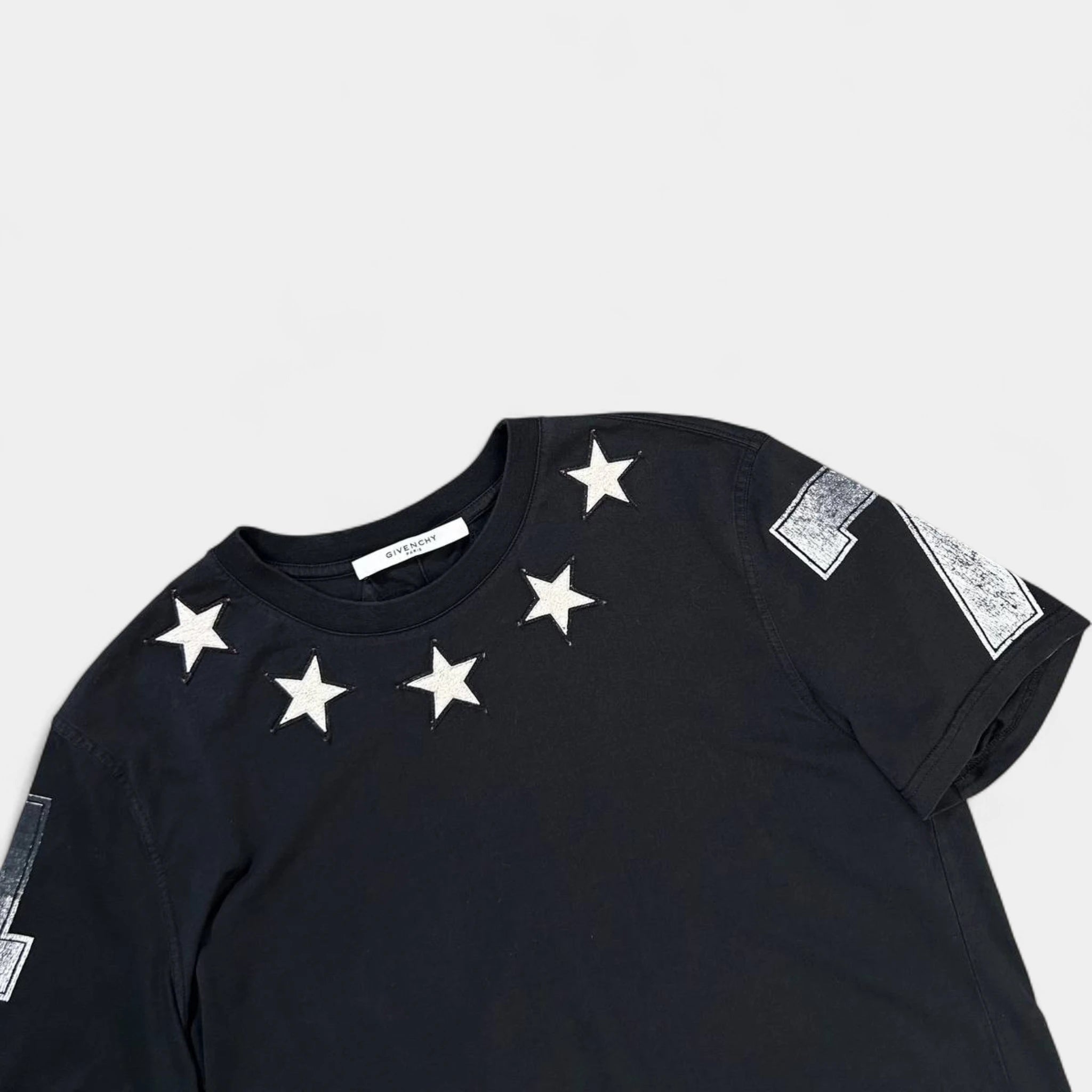 Givenchy 2010s Iconic Black Stars T-Shirt