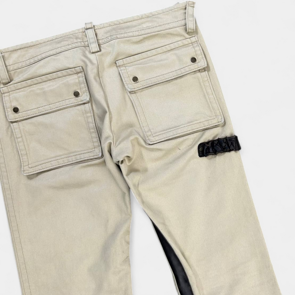 Dsquared2 Flare Beige Cargo Pants