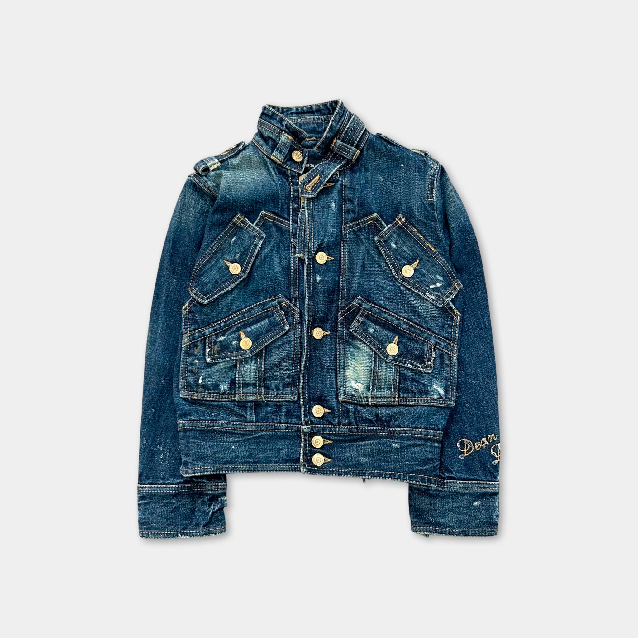Dsquared 2000s Denim Blue Jacket