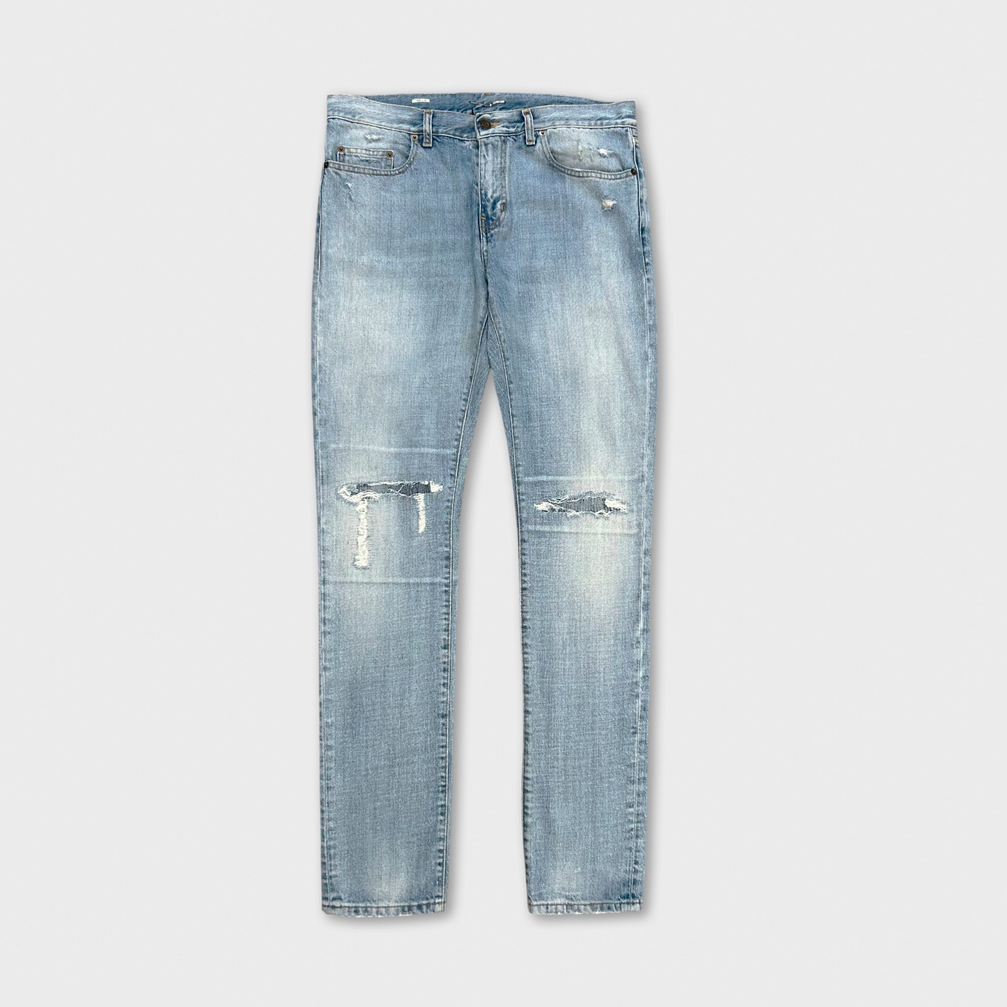 Saint Laurent D02 Blue Skinny Jeans