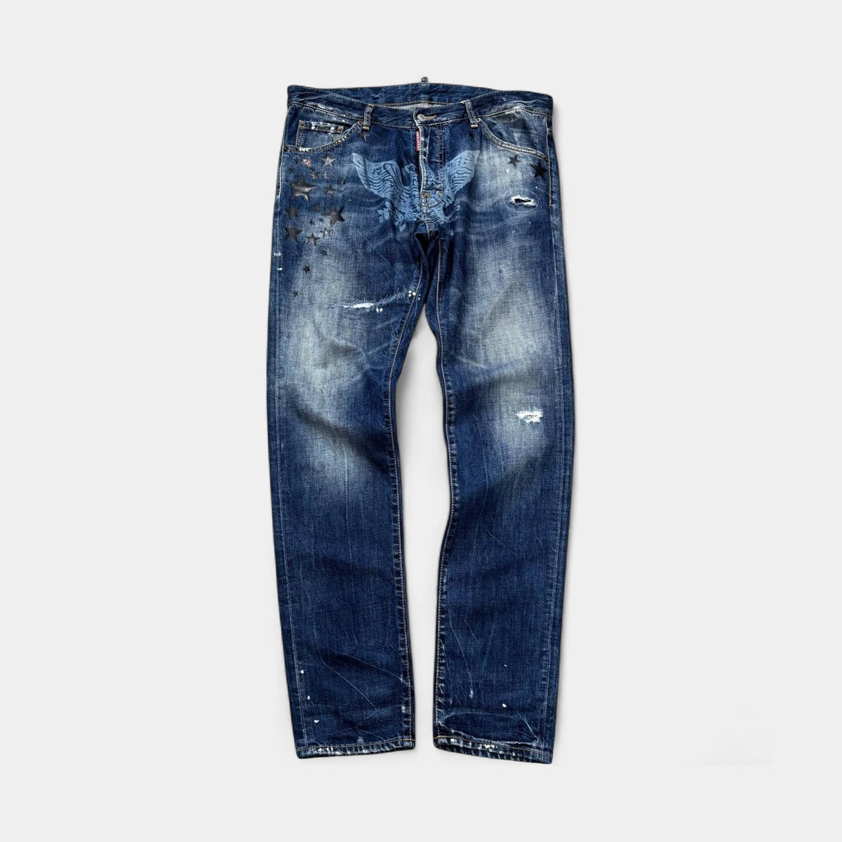 Dsquared2 2000s Eagle Distressed Jeans