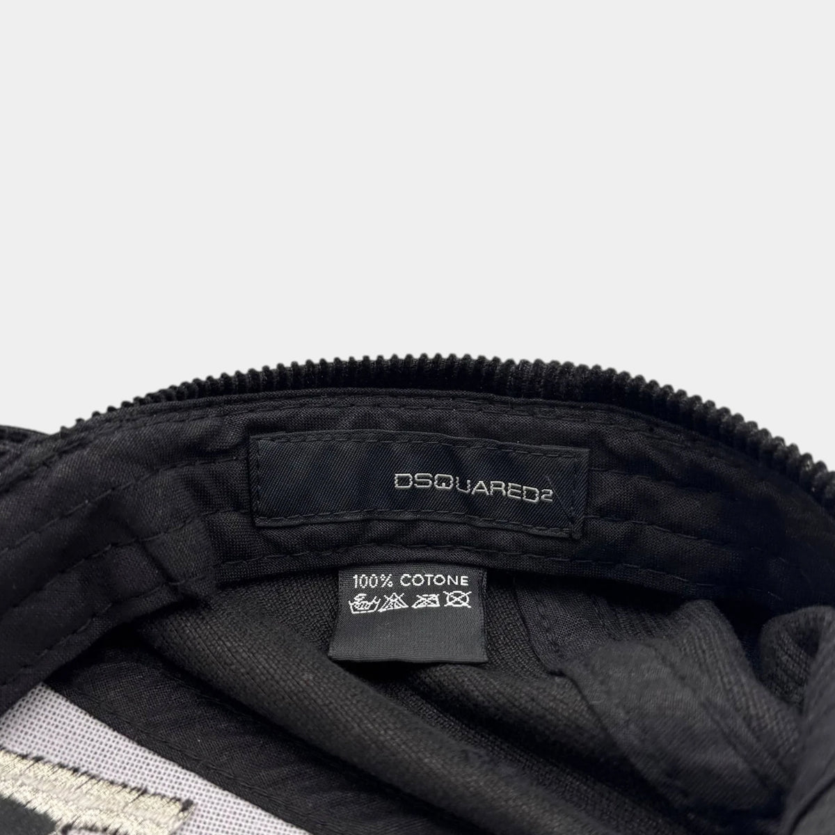 Dsquared2 FW05 Black Corduroy "Angels" Baseball Cap
