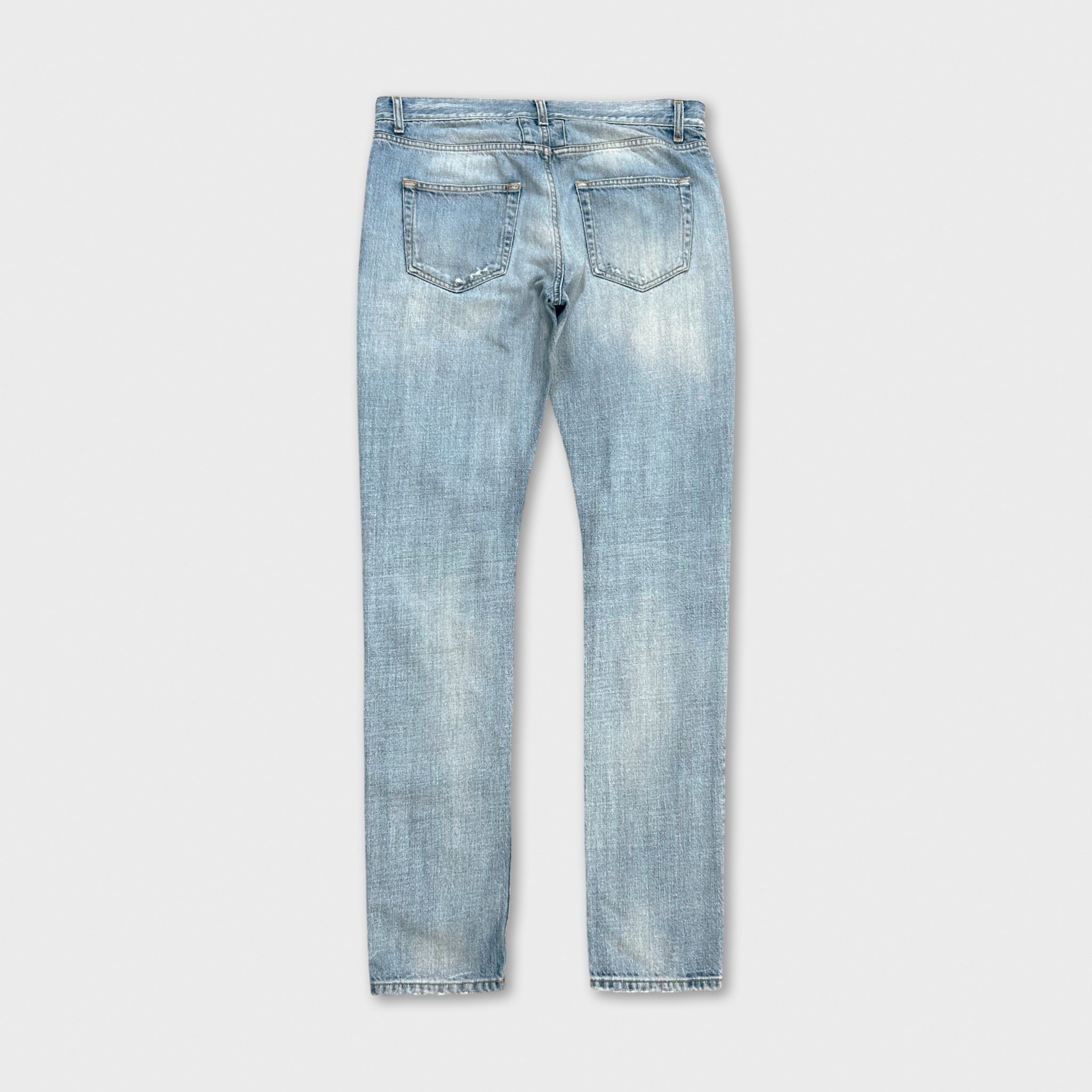 Saint Laurent D02 Blue Skinny Jeans