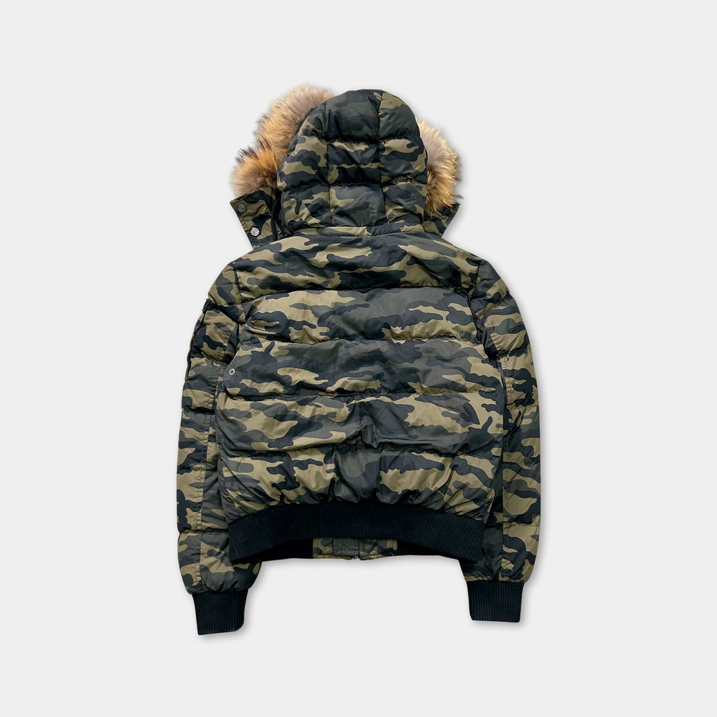 Dsquared2 Camo Fur Down Jacket