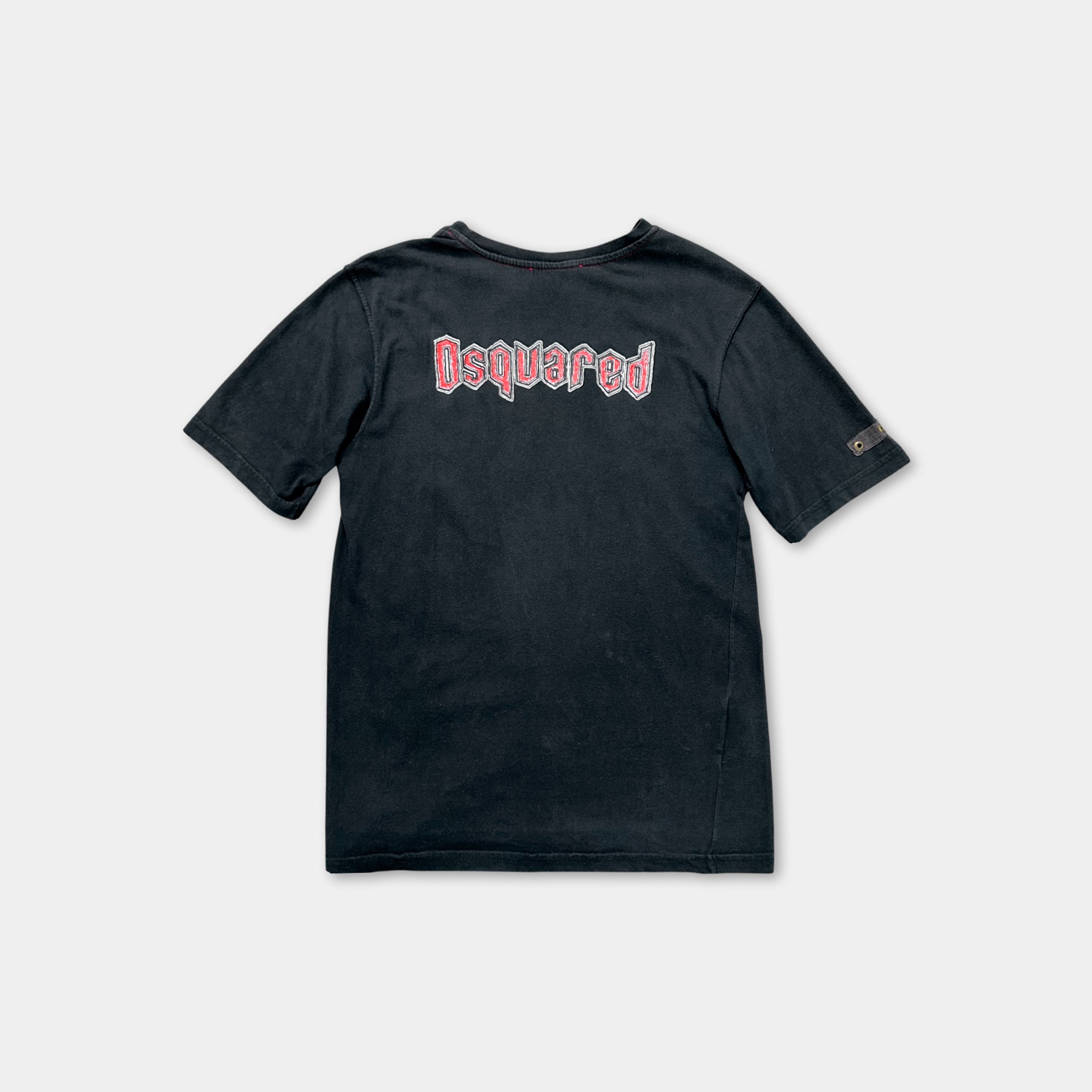 Dsquared2 00s "Jesus Walks With Me" Navy T-Shirt