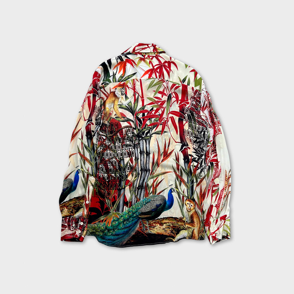 Dsquared2 SS17 "Chinoiserie" Jungle Print Silk Shirt