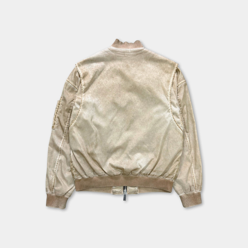 Dsquared2 Nylon Beige Utilitarian Bomber